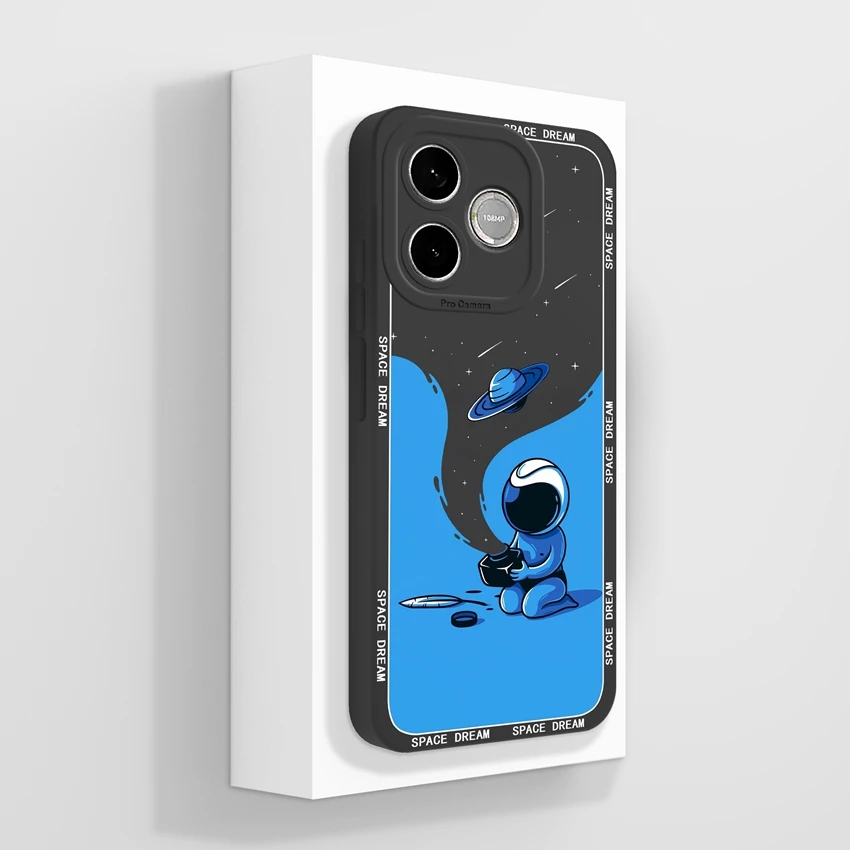 Cute Cat Claw Cartoon Print Phone Case with Camera Protection - Soft Liquid Silicone Housing