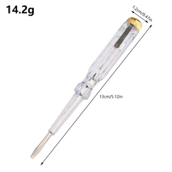 Voltage Detector Test Pen with Indicator Light and Slotted Screwdriver Function (1PC)