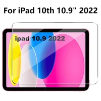 For iPad 10th Gen 10.9 Inch 2022 Tempered Glass Screen Protector A2696 A2757 A2777 Tablet Anti Scratch Clear Protective Film 1