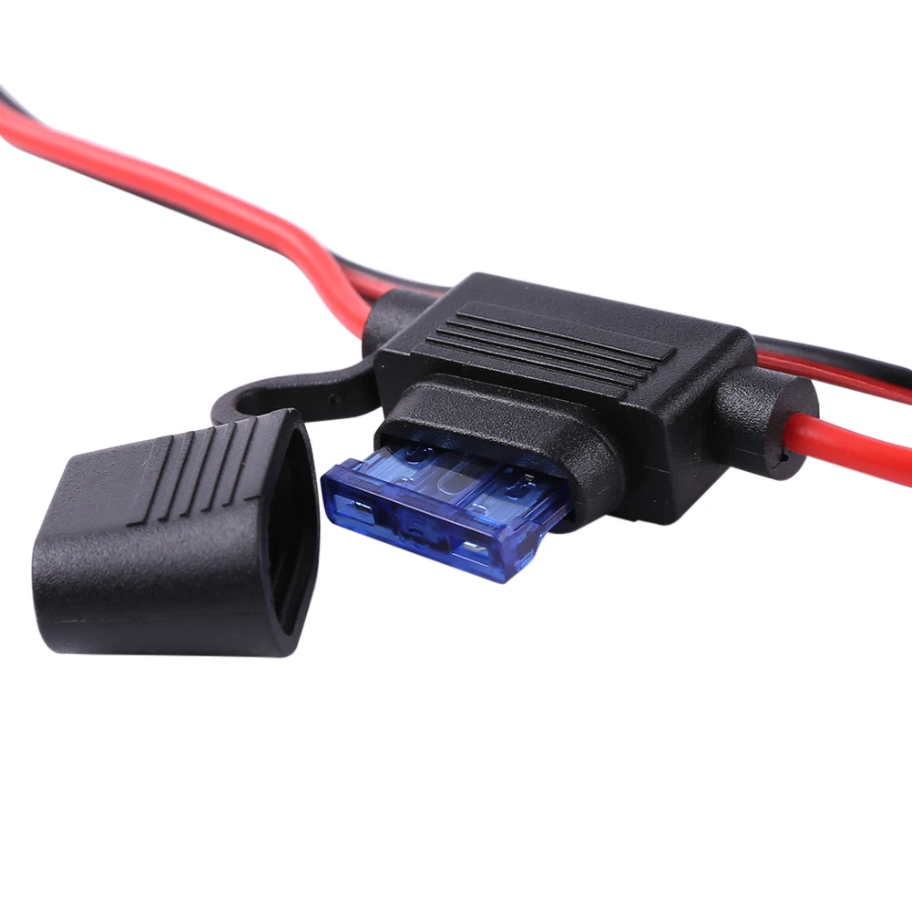 12V 24V Car Motorcycle Truck Boat Cigarette Lighter Socket with 10A Fuse+Wire