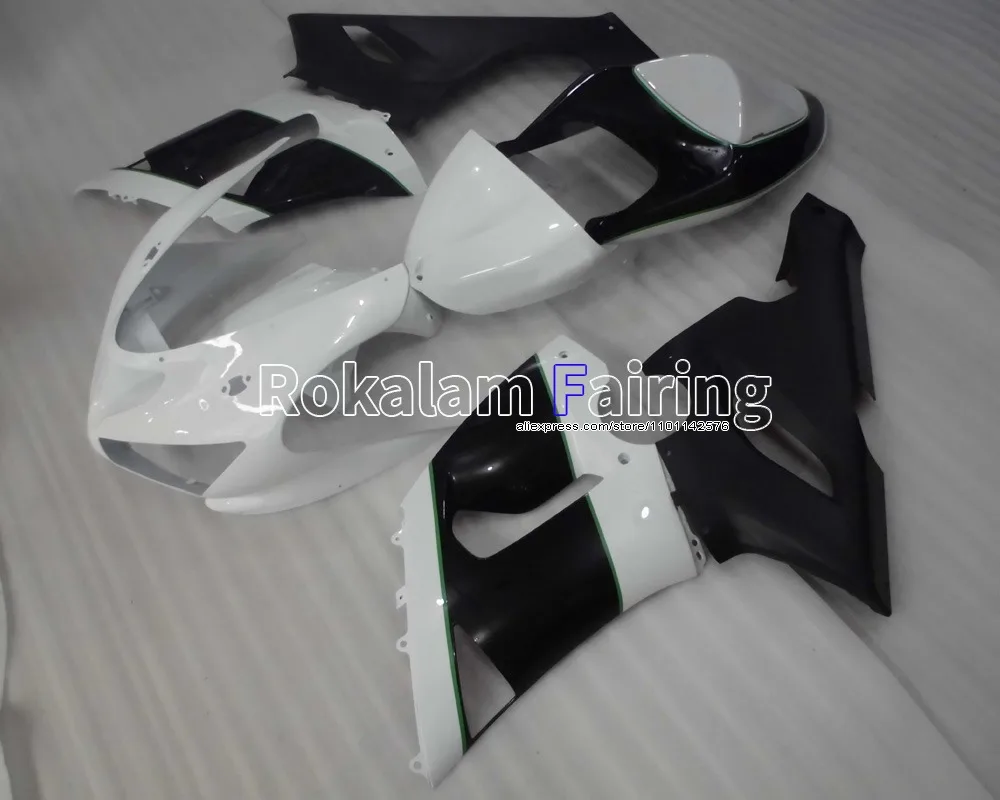 

For Kawasaki Cowling ZX 6R Body Kit ZX-6R 636 Ninja 2005 2006 ZX6R White Black 05 06 ZX636 (Injection molding)