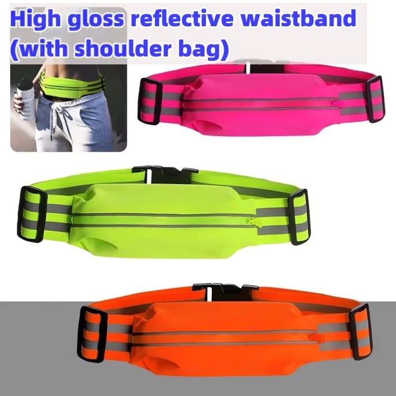 Reflective Adjustable Waistband Bag for Cycling Running