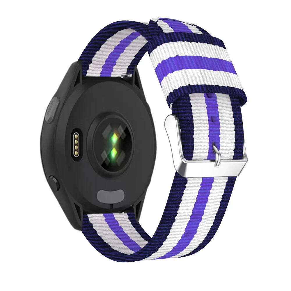 Fashionable Canvas Nylon Loop Strap – 22/20mm Adjustable Comfortable Band