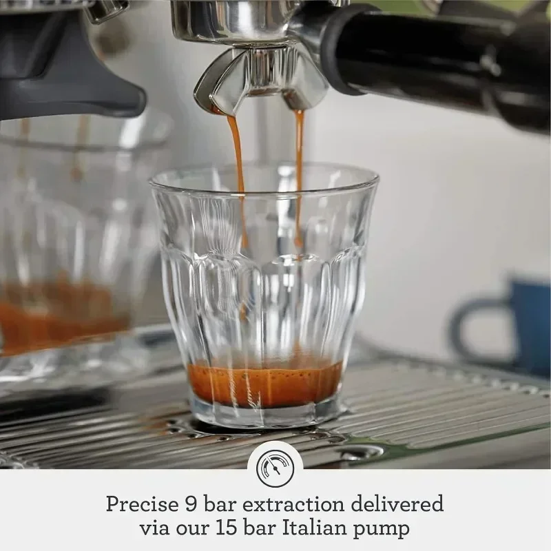 BES870XL Coffee_Maker, Precise Espresso Extraction, Manual Microfoam Milk Texturing Kitchen Coffee Machine 4