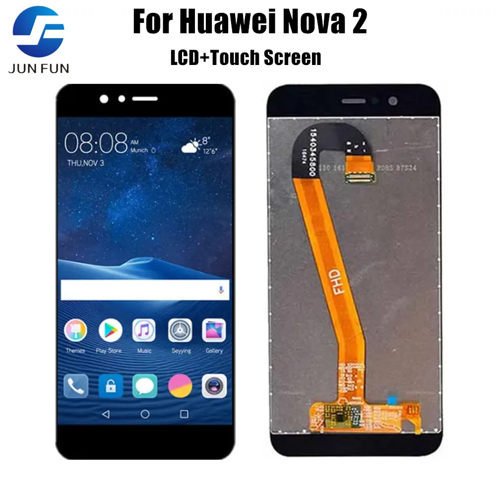 

5,0 "для Huawei Nova 2 Nova2 ЖК-экран дисплей сенсорный дигитайзер панель PIC-AL00 PIC-TL00 с рамкой