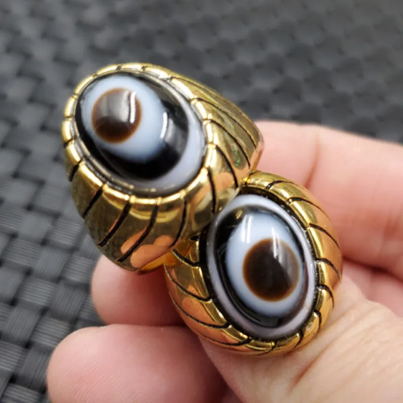 

Jade Art Play Agate Sky Ball Ring Agate Black Tianzhu Ring Antique Jade Ring Party Jewelry Gift Accessories