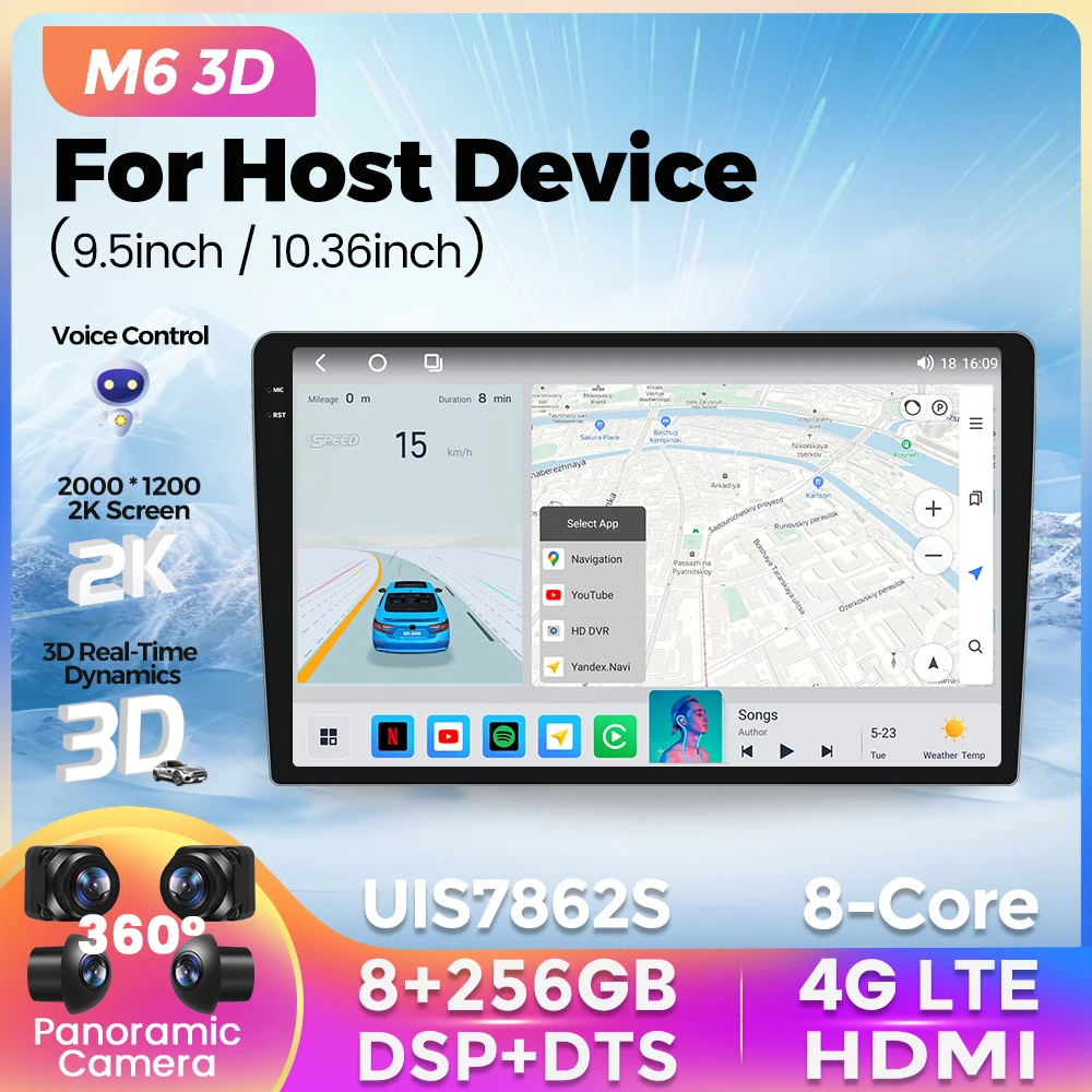 Navifly-M6-3D-8-256G-API32-2K-QLED-For-Universal-All-Car-Radio-Video ...