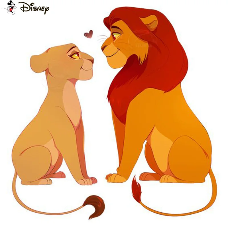 Disney Paint With Diamond Ricamo "Cartoon Lion King" Diamond Painting Full Square Round Picture Of Rhinestone Decor