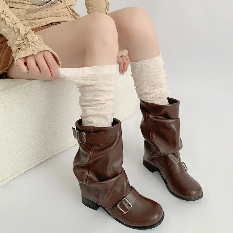 Night Teaching Room Foot Sock Women's Autumn Hose Gray Stepping Leg Warmer Ballet Sle White Pile Socks Calf Socks 5