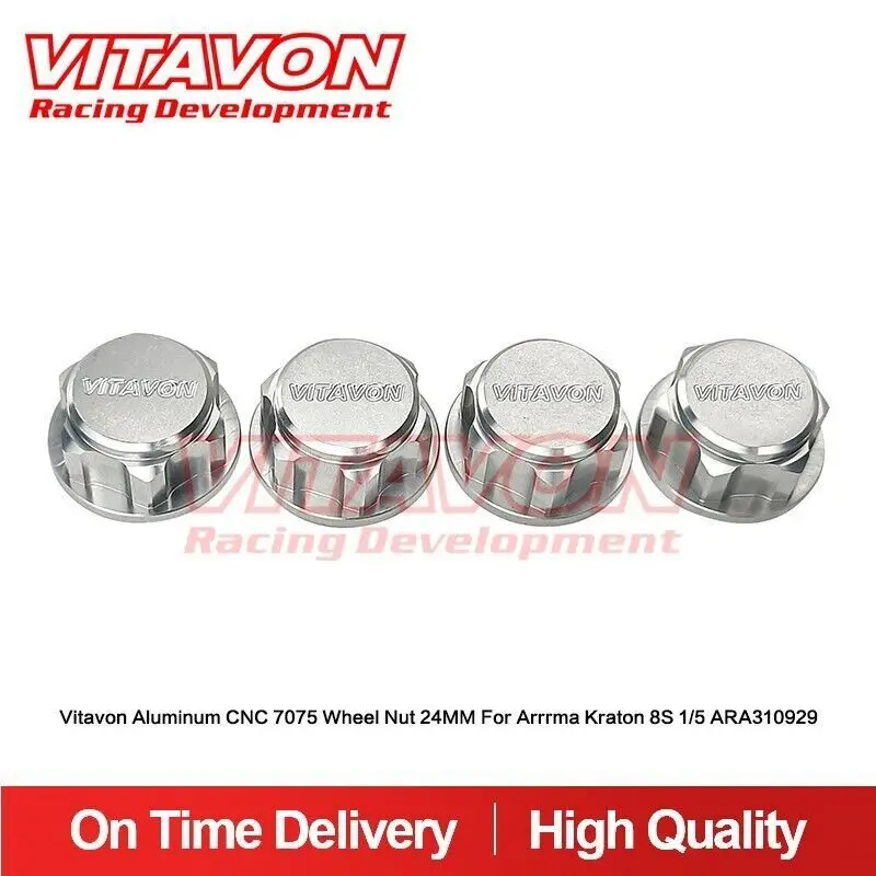 Vitavon Cnc Alu 7075 Dado Ruota 24Mm Per Arrrma Kraton 8S Outcast 8S 1/5 Ara310929