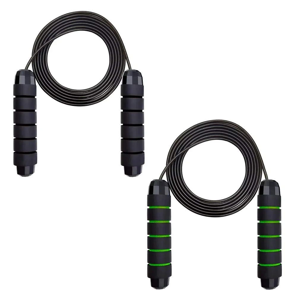 Adjustable Tangle-Free Speed Jump Rope with Foam Handles for Fitness and Home Workouts
