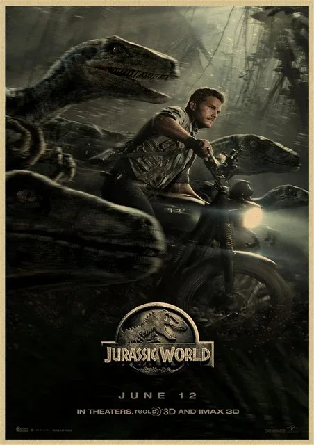 Dinosaur Canvas Painting Jurassic Park Movie Posters Vintage Posters And Prints Wall Art Pictures For Living Room Home Decor Peckshirt