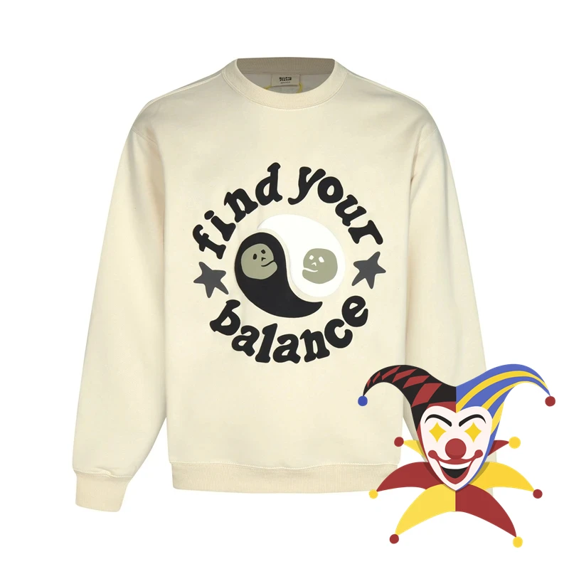 

Find Your Balance BROKEN PLANET Sweatshirts Men Women Hoodie Oversize Crewneck