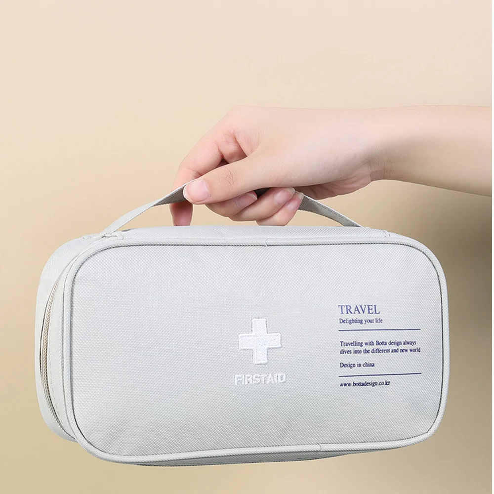 Portable Medicine Bag Cute First Aid Kit Organizer Medical Emergency Pill Storage Bag Pocket Outdoor Survival Household