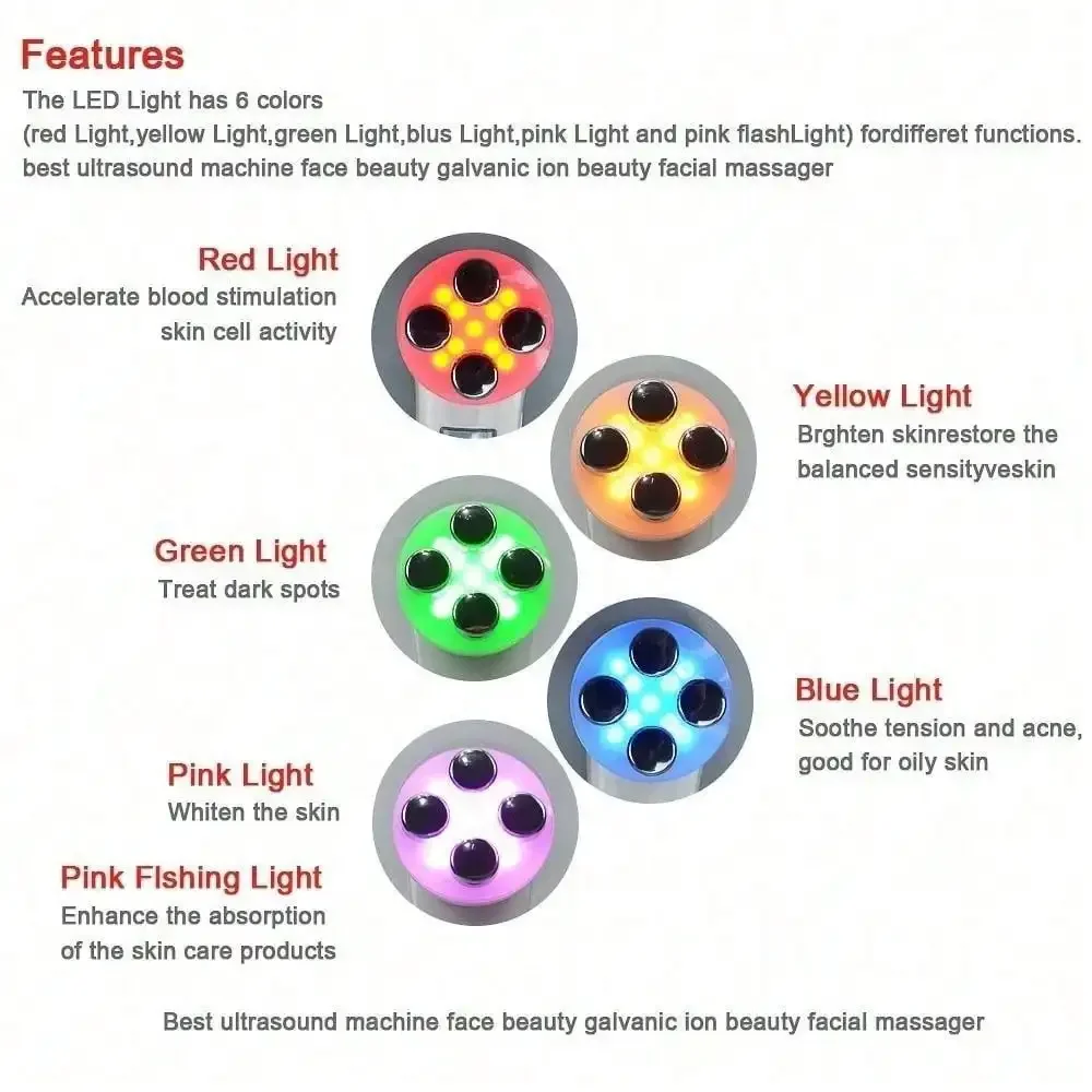 Mini For Face Skin LED Rejuvenation Wand Face Skin Care Massage Beauty Device Led Photon Care Device