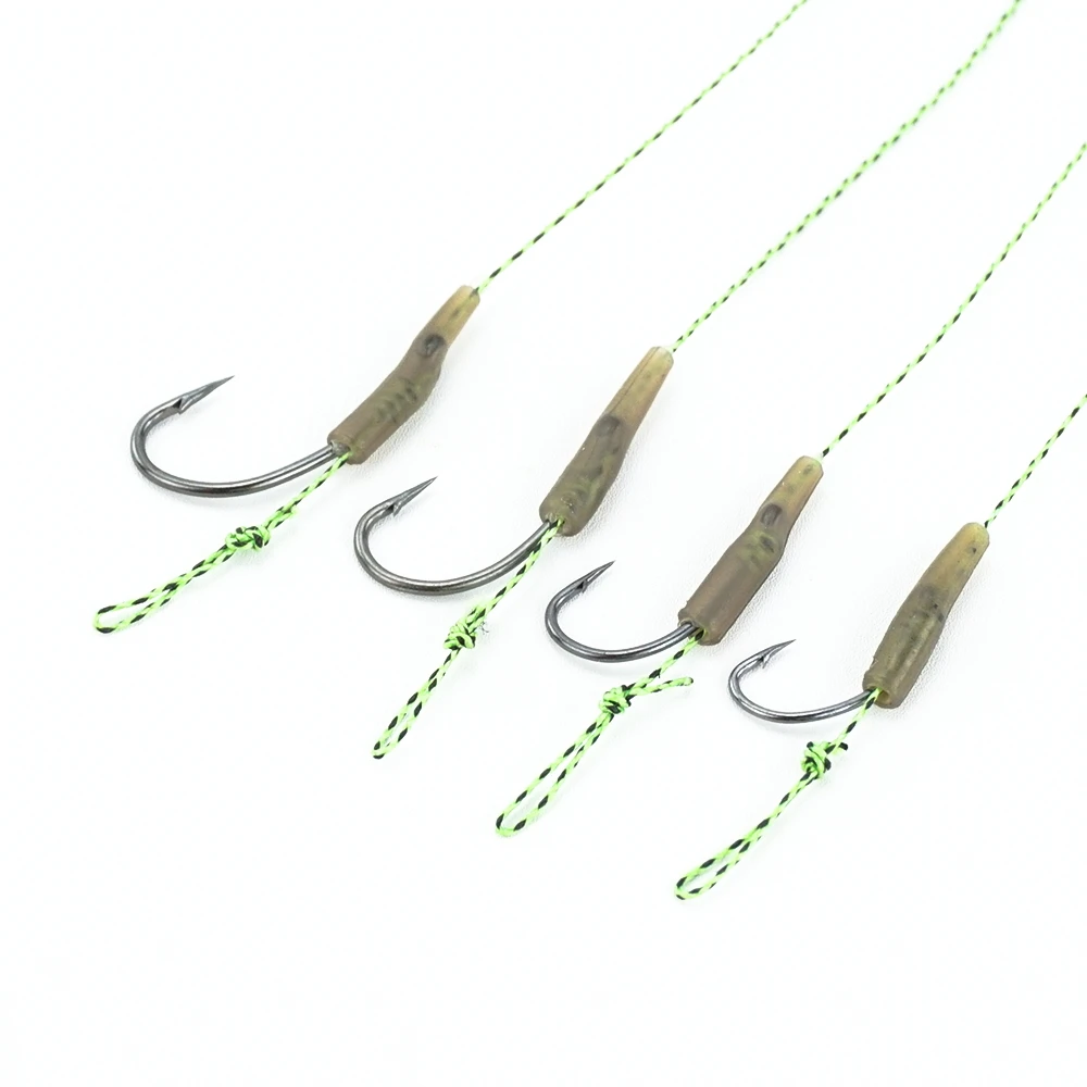 Hirisi Carp Fishing Ready Made Hook Link Tied Rigs Terminal Tackle TS114 Fishing Accessories 6pcs