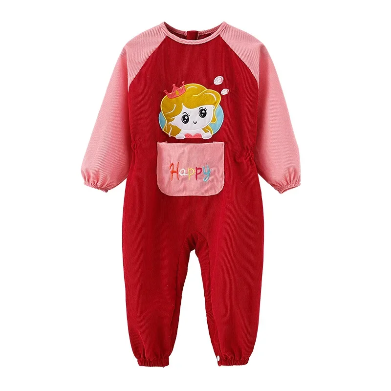 Outdoor Playable Crawling Suit Baby Romper Overalls Autumn Winter Boys Girls Clothes Durable Dirt-resistant Coverall Onesie