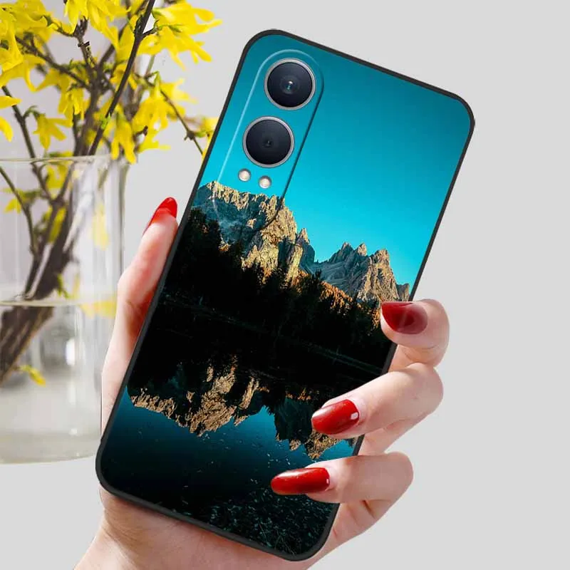 Floral Silicone Soft TPU Phone Case – Shockproof Protector Bumper Cover for OnePlus Nord CE4 Lite 5G