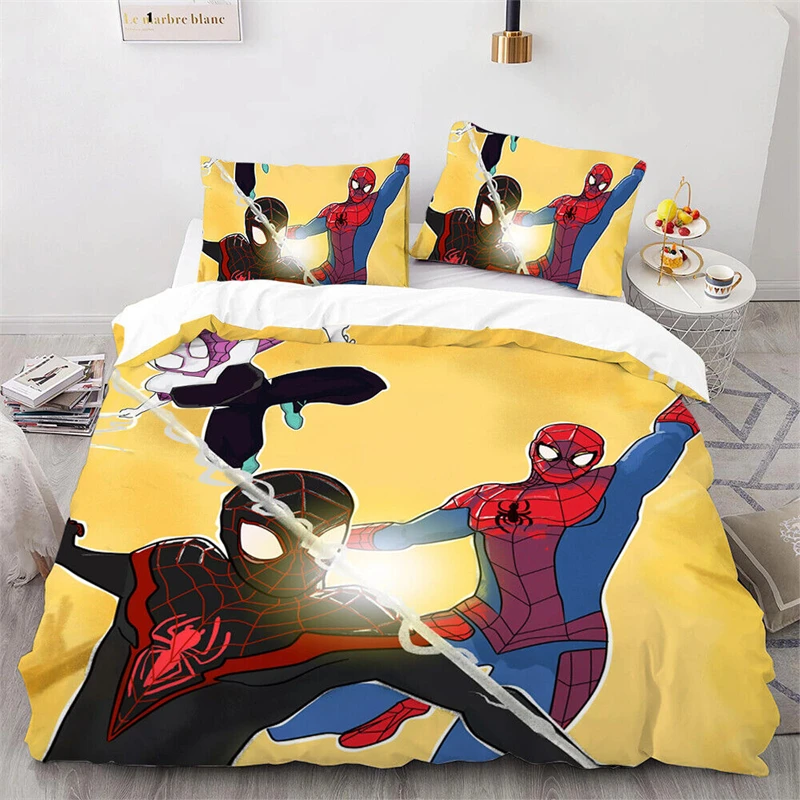 Housse de couette Spiderman 140×200, parure de lit, coton – Image 8