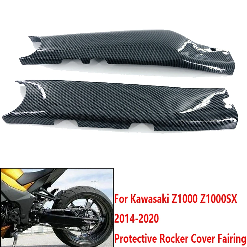 

Motorcycle Parts Protection Rocker Cover Fairing ABS Injection Molding For Kawasaki Z1000 2014-2020 Carbon Fiber Color