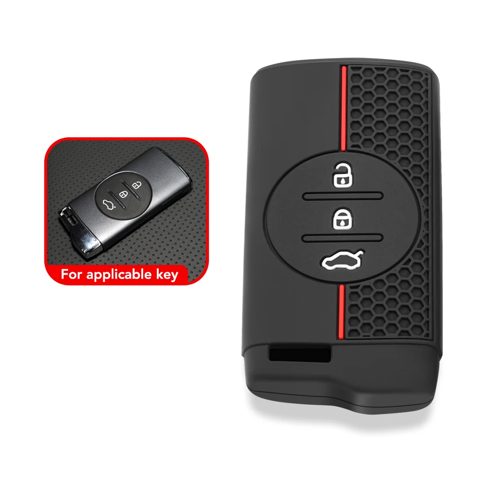 Soft Silicone Key Fob Case Cover and Holder - Protective Accessories