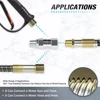 Pressure Washer Swivel 3/8 NPT and M22 14mm Male Thread Fitting Stainless Steel 360° Kink Free Gun to Hose Fitting 4500 PSI 4