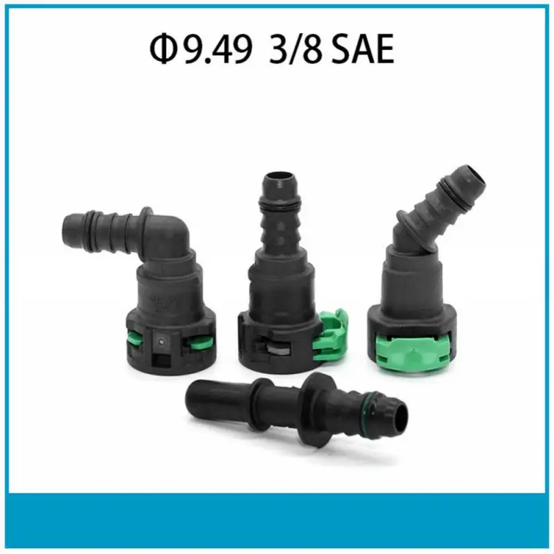 New Car 9.49mm 9.49 ID8 10x8 Auto Urea Connector Fuel Line Hose Pipe Quick Release Female Connector 180 90 45 Degrees hose coupler