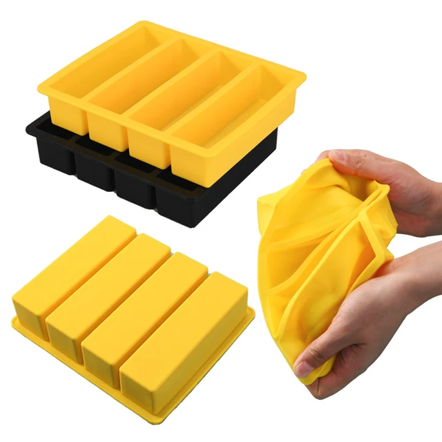 Football silicone mould for ice cubes and for baking 4-grid