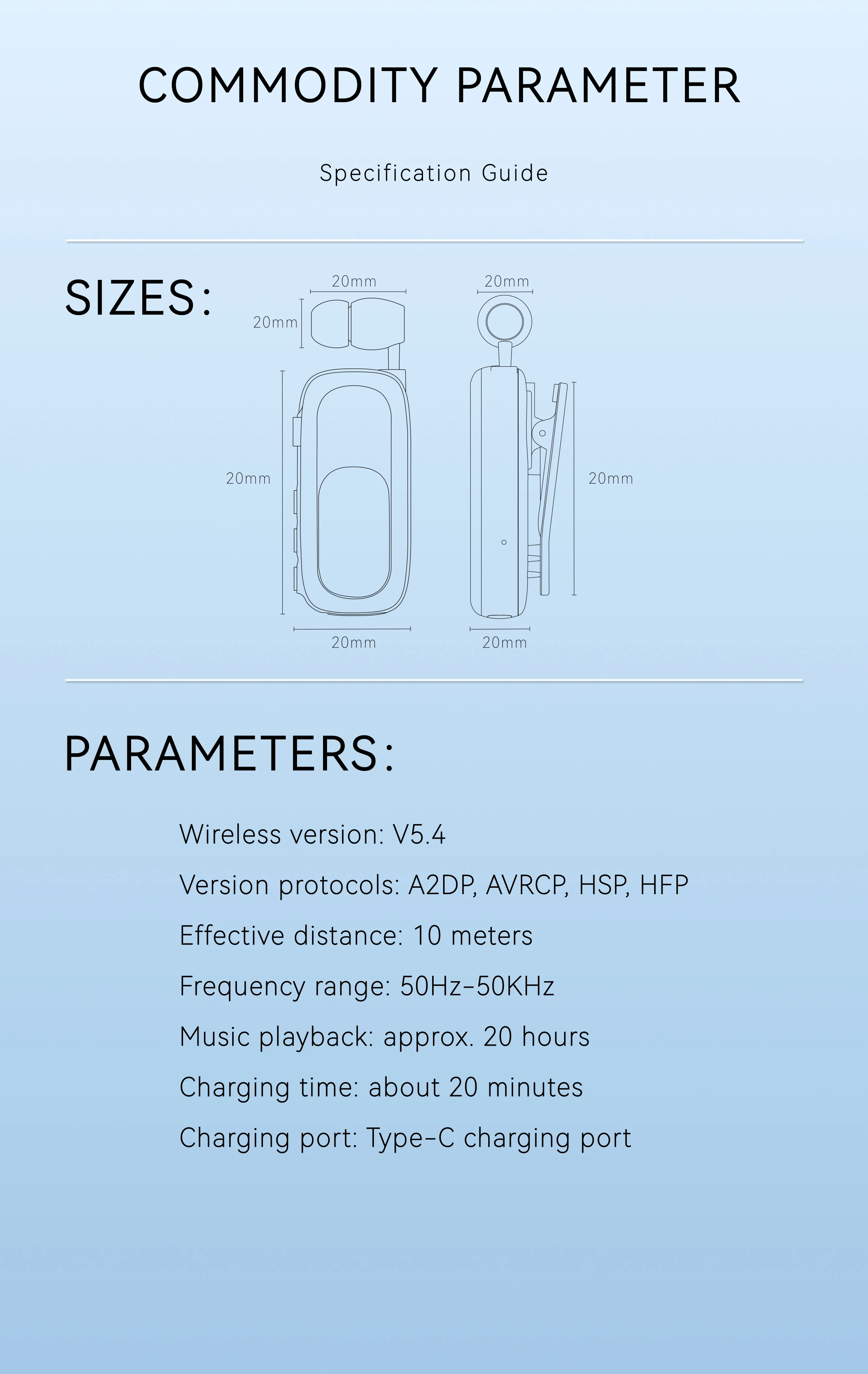 V5.4 Bluetooth Wireless in-ear ultra-long life Loud Noise Lavalier digital display noise reduction single-ear cord Headset