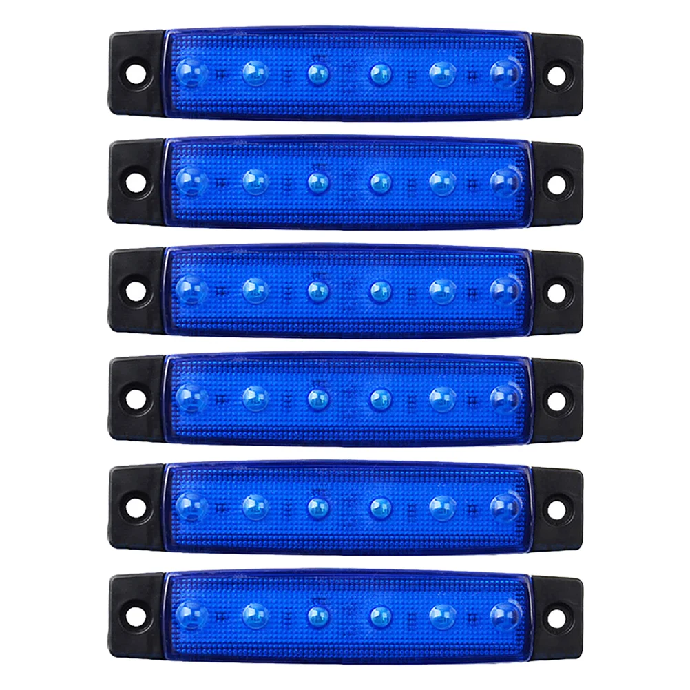 

6 Pcs 6led Boat Light Waterproof Navigation Lights Kayak Strip Pontoon Abs Stern for Boats