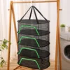 Food Drying Net Anti-mosquito Folding Dry Rack for Herbs Hanging Basket Dryer Bag Mesh Herb Drying Net for Flowers Buds Plants 1