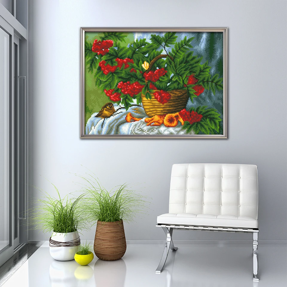 Diamond Painting Landscape Embroidery Flower Scenery Full Square Round Mosaic Beaded