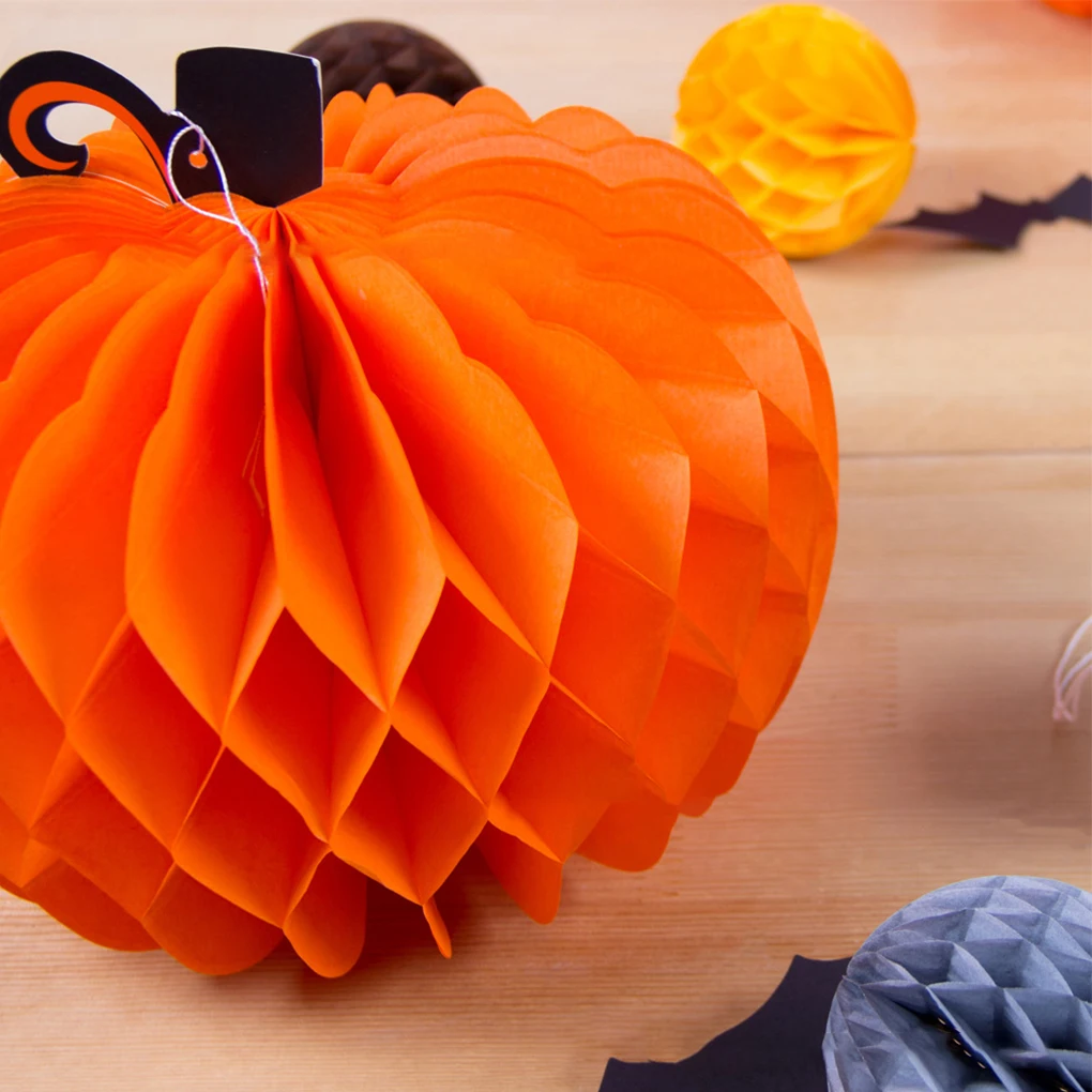 

10х оранжевый, добавьте праздничный дух в любое пространство с фонариком в виде тыквы на Хэллоуин, экологически чистый