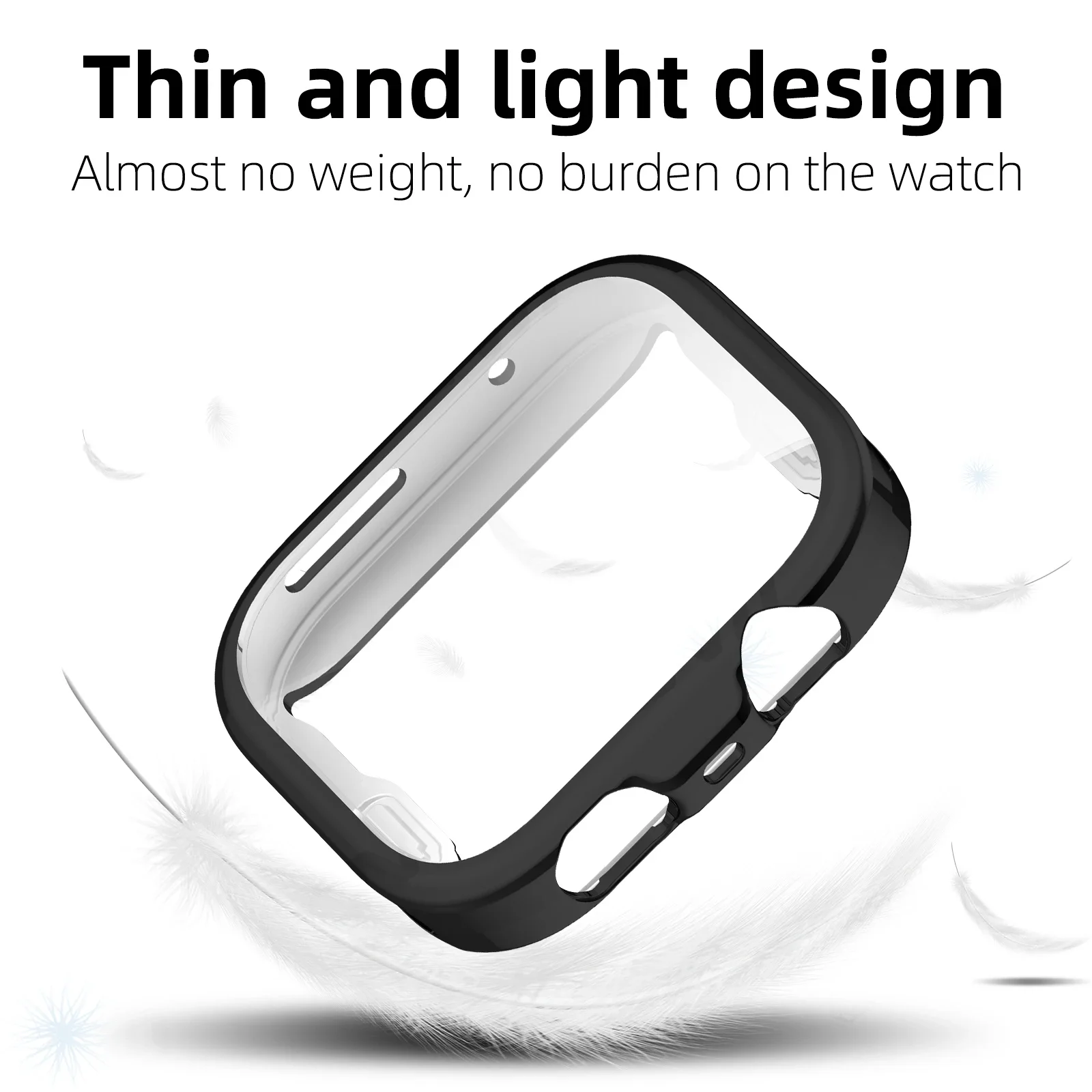 Premium Soft TPU Glass Case - All-Around Frame Bumper Protector Shell
