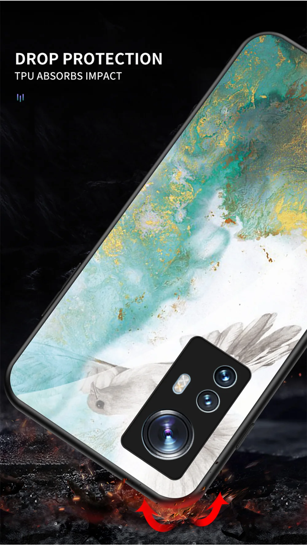 Mi 11 Lite Custodia DECLAREYAO Cover rigida in vetro per Xiaomi Mi 12 12X 11X 10 Ultra 9T 10T 11T 12S Pro Custodia in silicone Ultra Sli_voghion.com