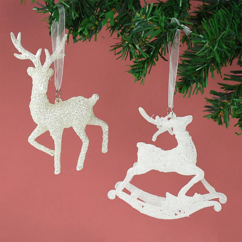 

Elk Christmas Tree Decorations Hanging Pendant Deer Craft Merry Christmas Decoration for Home 2023 Happy New Year Navidad Gifts