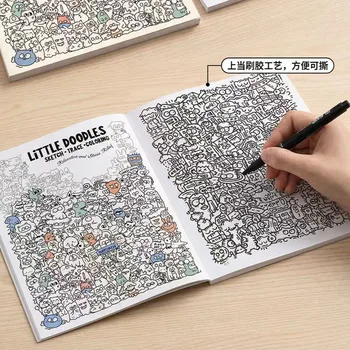 Divertente Libro di Disegni a Fumetti, Quaderno Antistress per Adulti, Blocco da Disegno per Ufficio, Quaderno da Colorare per Alleviare la Noia