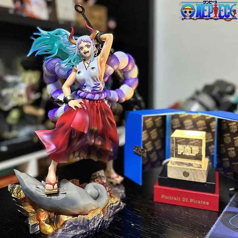

32cm Yamato One Piece Figures The Island of Ghost Girl Yamato Action Figures Kaidou Daughter Anime PVC Model Ornamen Toys
