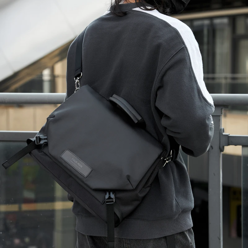 

Minimalistic Men Messenger Bags Travel Shoulder Bags Male Nylon Waterproof Fashion Business Briefcase Crossbody Handbag Women