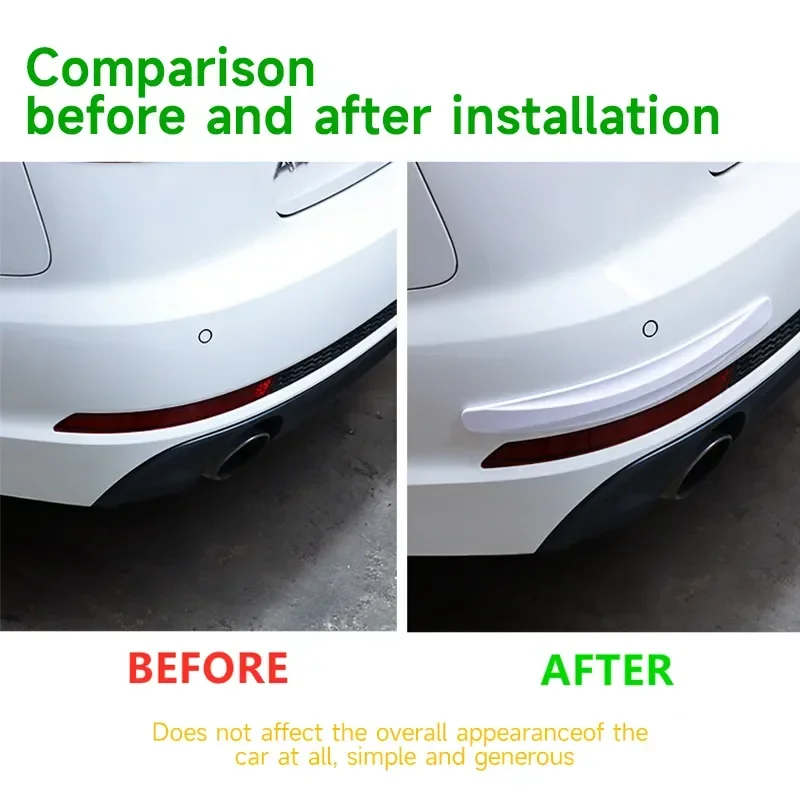 Car Bumper Protector Strips - Enhanced Corner Protection & Scratch Guard (Set of 2)
