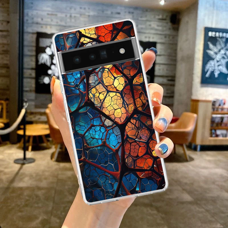 Elegant Marble Design Shockproof Silicone Phone Case - Transparent Shell
