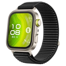 QuickLink Elastic Nylon Woven Watch Strap - Premium Replacement Band for Fit4Pro Fit4 3 (Black)