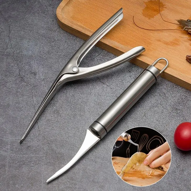 Stainless Steel Shrimp Stripper Peeler Kitchen Peeling Tools shrimp peeler
