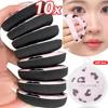Leopard Print Cotton Candy Puffs Dry Wet Concealer Foundation Sponge Fashionable Face Beauty Makeup Puffs Soft Makeup Sponges 1