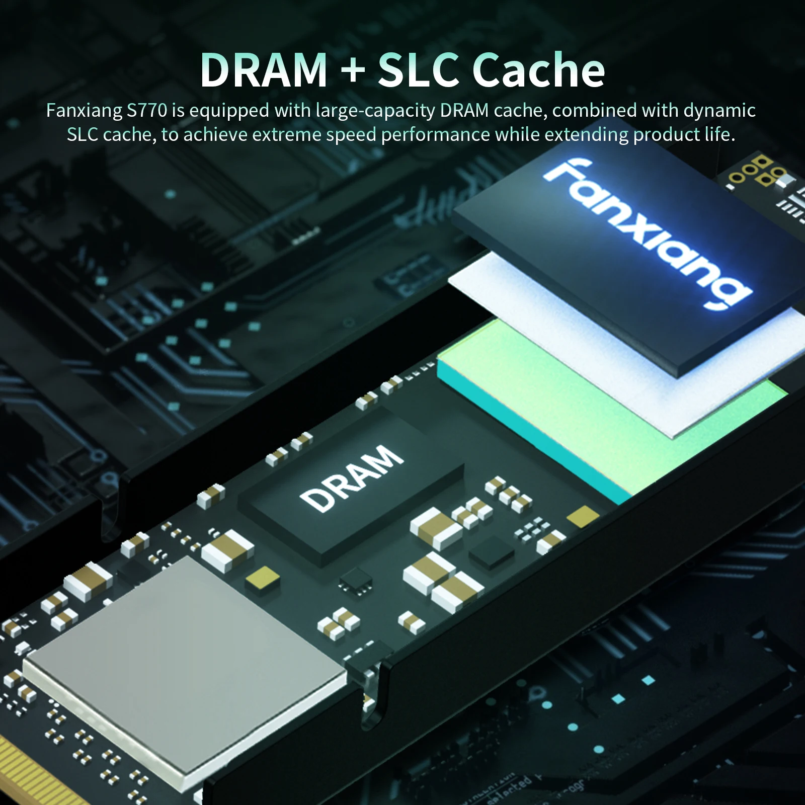 Fanxiang-movimentação de Estado Sólido Interna para o Desktop Ssd M.2 S660 S770 S880 Ssd Nvme m2 Pcie4.0 7400 Mbps 1tb 2tb 4tb Playstation Ps5 - Imagem 4