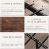 Led Bed Frame Queen/Full/King Size with Charging Station, Industrial Platform Bed Frame with Rustic Barn Door Wood Headboard 5