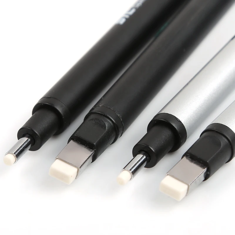 Refill Eraser Square Round Mechanical Retractable Eraser pencil eraser retractable eraser 5 Pcs