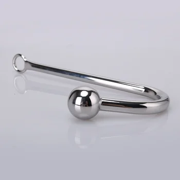 Anal Hook Stainless Steel Sex Toys for Man Metal Butt Hook Dilator Prostate Massager Chastity Device Anal BDSM Gay Fetish Toys 3