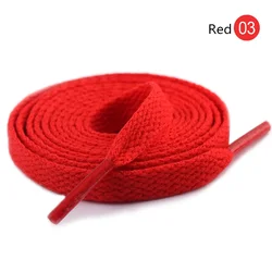 Vibrant Flat Fashion Shoelaces - Colorful Shoe Strings - 80cm (Red)