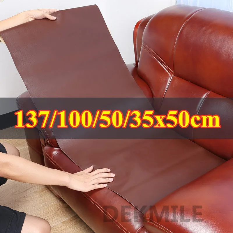 50X137CM DIY Selbst Klebe Leder Selbst-Adhesive Fix Patch Sofa Reparatur Subventionen PU Stoff Aufkleber PU Leder Patches 1PCS